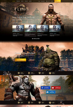 Elyria Game Website Template