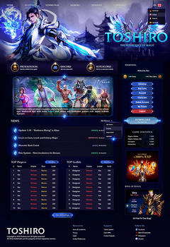 Toshiro Metin2 Game Website Template