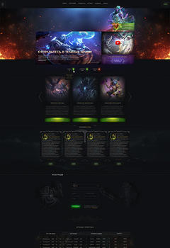WoW Darkness Game Website Template
