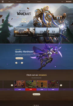 World of Warcraft Game Website Template